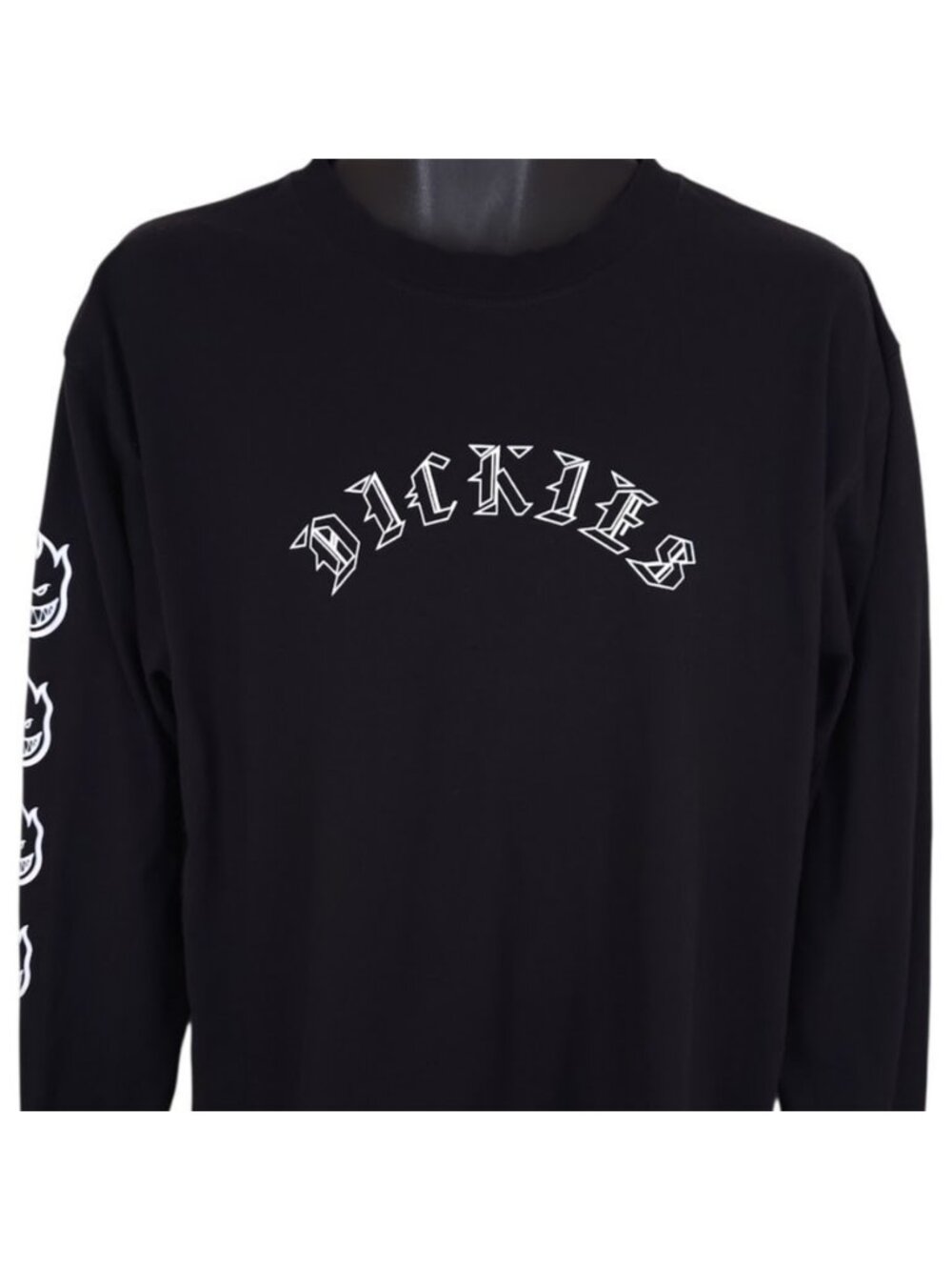 Dickies X Spitfire Skateboarding T Shirt Mens Size Large Black Skater